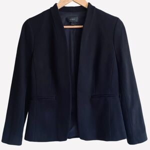 J. CREW Preppy Formal Black Business Casual Going-out Blazer in Stretch Twill 2